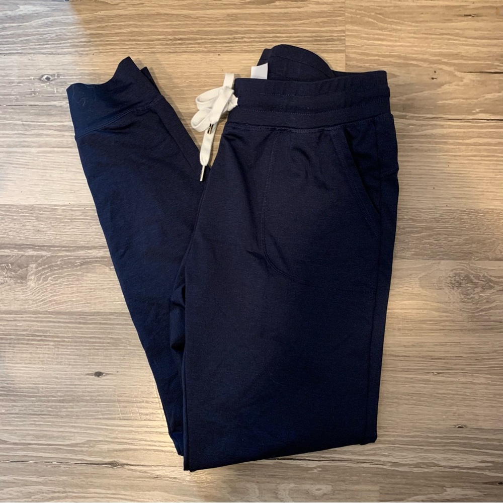 Zyia Active Jogger Pants Women Sz S Navy Blue Cozy Comfort
